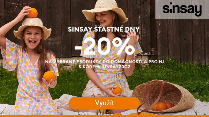 Sinsay - Vybrané zboží se slevou 20 %