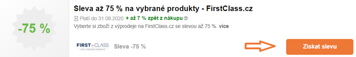 FirstClass.cz sleva