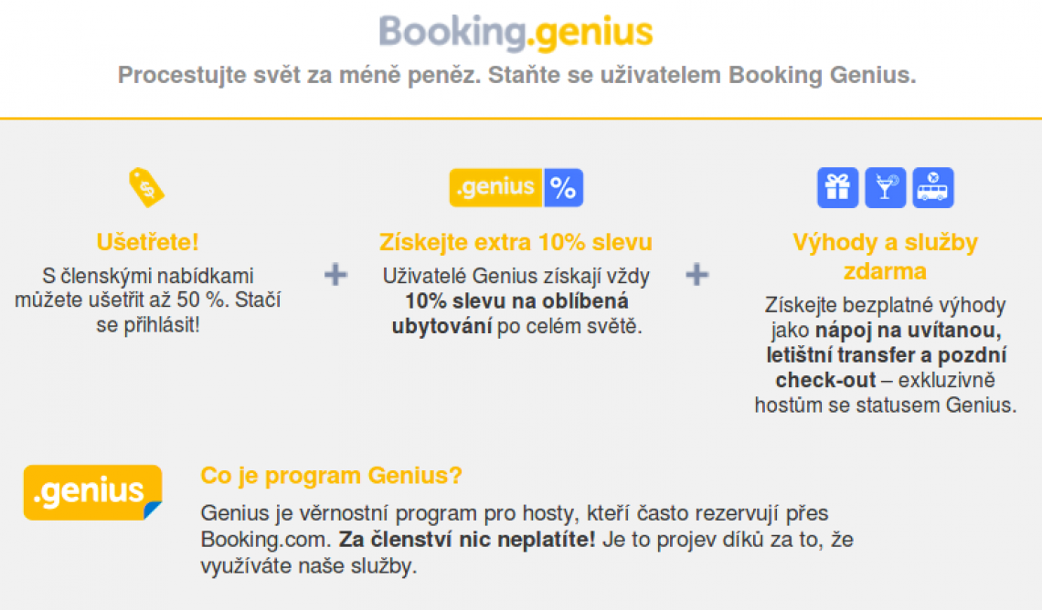 Booking.com – vyhledávání