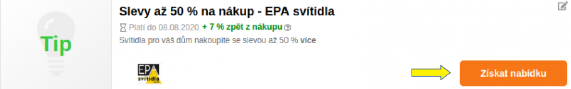 EPA Svítidla nabídka